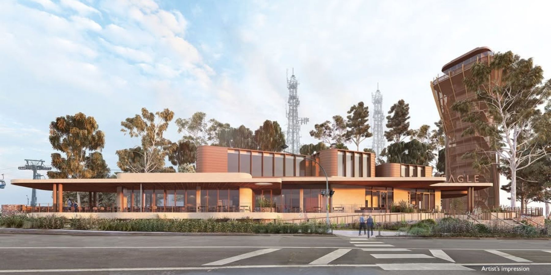 Mornington Peninsula Artist Impression of Arthurs Seat Eagle Luge