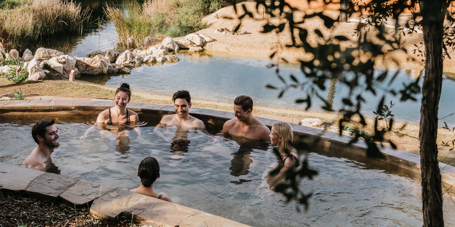 peninsula hot springs, fingal, mornington peninsula, relaxation, winter, friends, spa dreaming cafe, hot springs